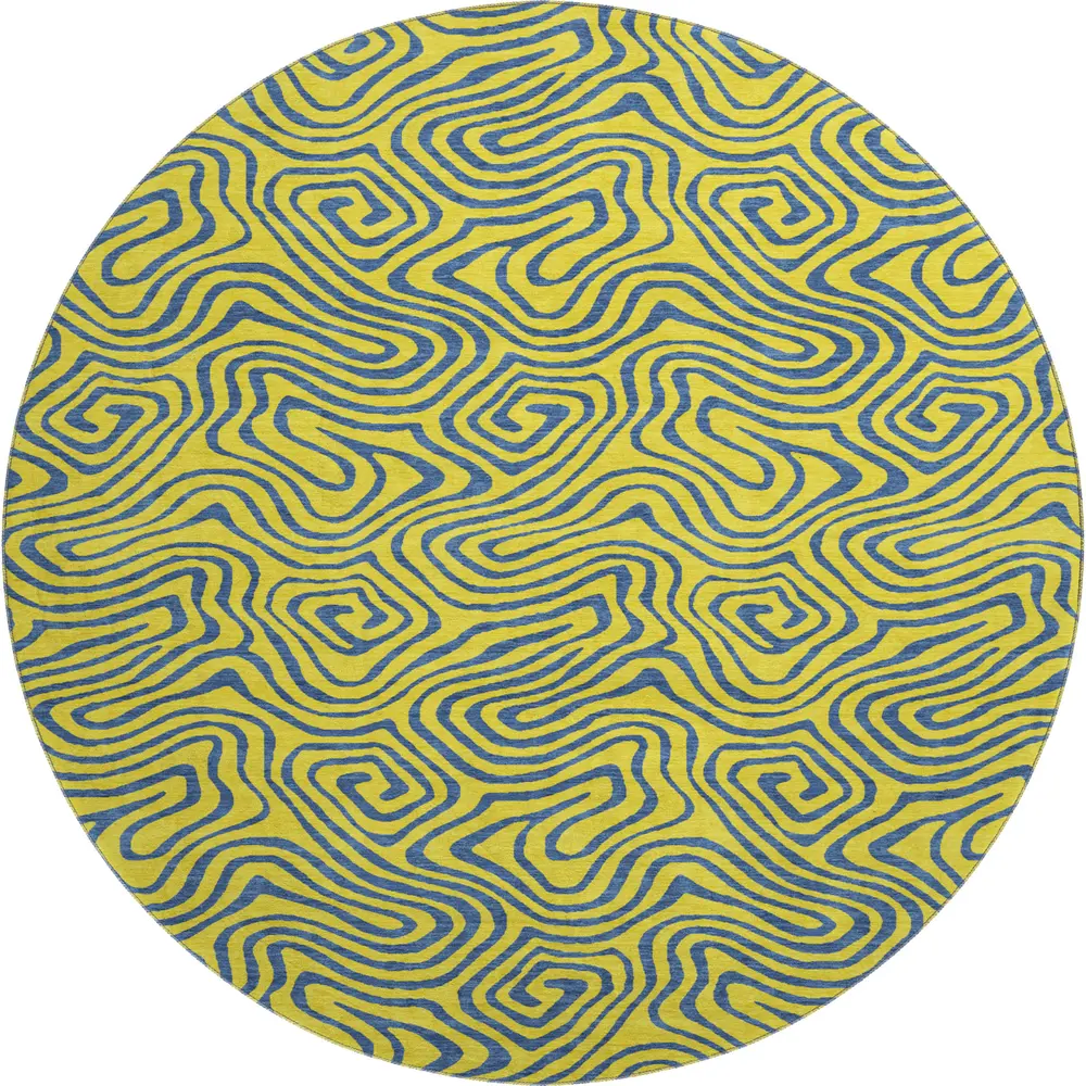 Mayfield AMF1031 Yellow 8' x 8' Rug