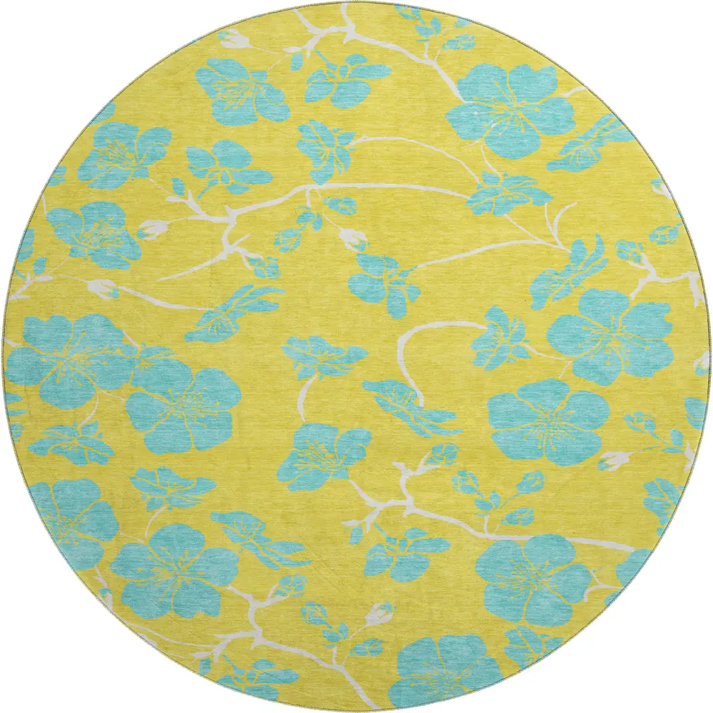 Mayfield AMF1034 Yellow 8' x 8' Rug