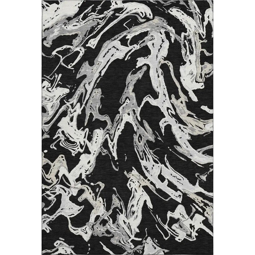 Mayfield AMF1035 Black 3' x 5' Rug