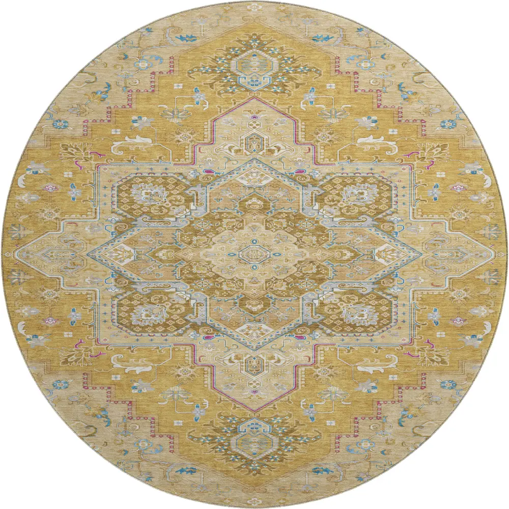 Mayfield AMF1036 Gold 8' x 8' Rug