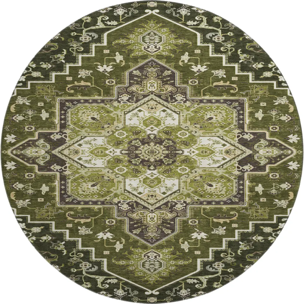 Mayfield AMF1036 Olive 8' x 8' Rug