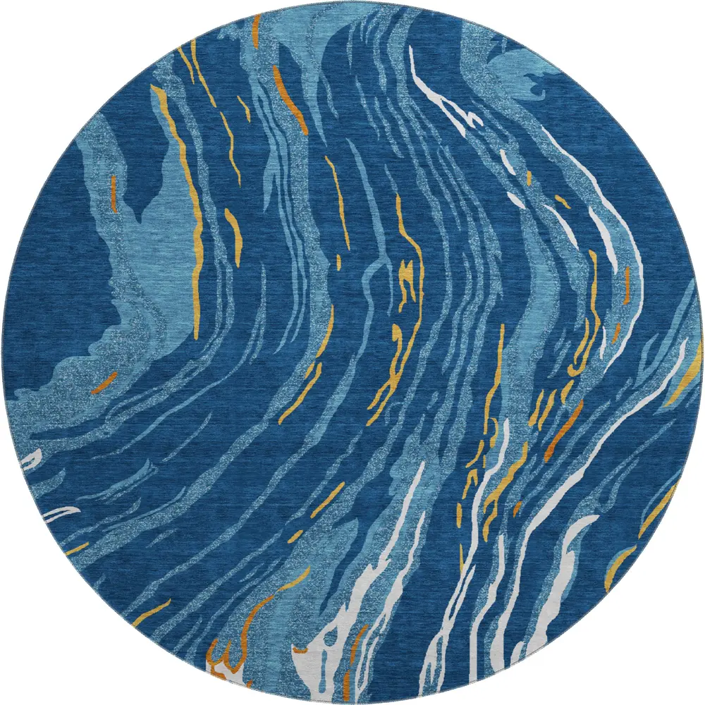 Mayfield AMF1037 Navy 8' x 8' Rug