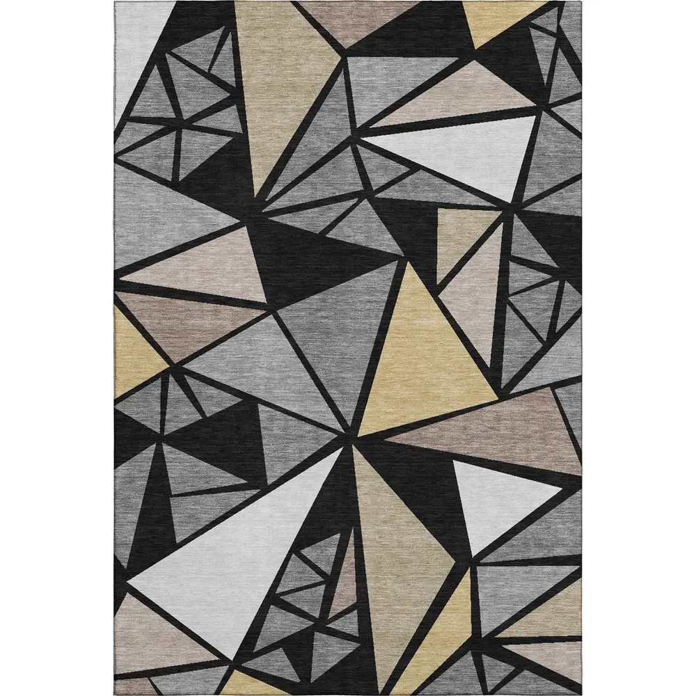 Mayfield AMF1039 Black 3' x 5' Rug