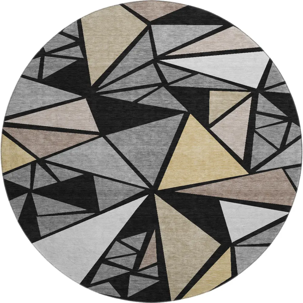 Mayfield AMF1039 Black 8' x 8' Rug