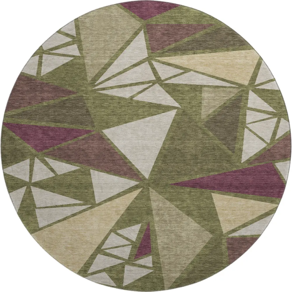 Mayfield AMF1039 Olive 8' x 8' Rug