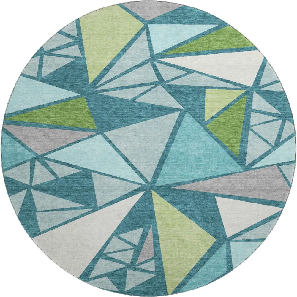 Mayfield AMF1039 Teal 8' x 8' Rug