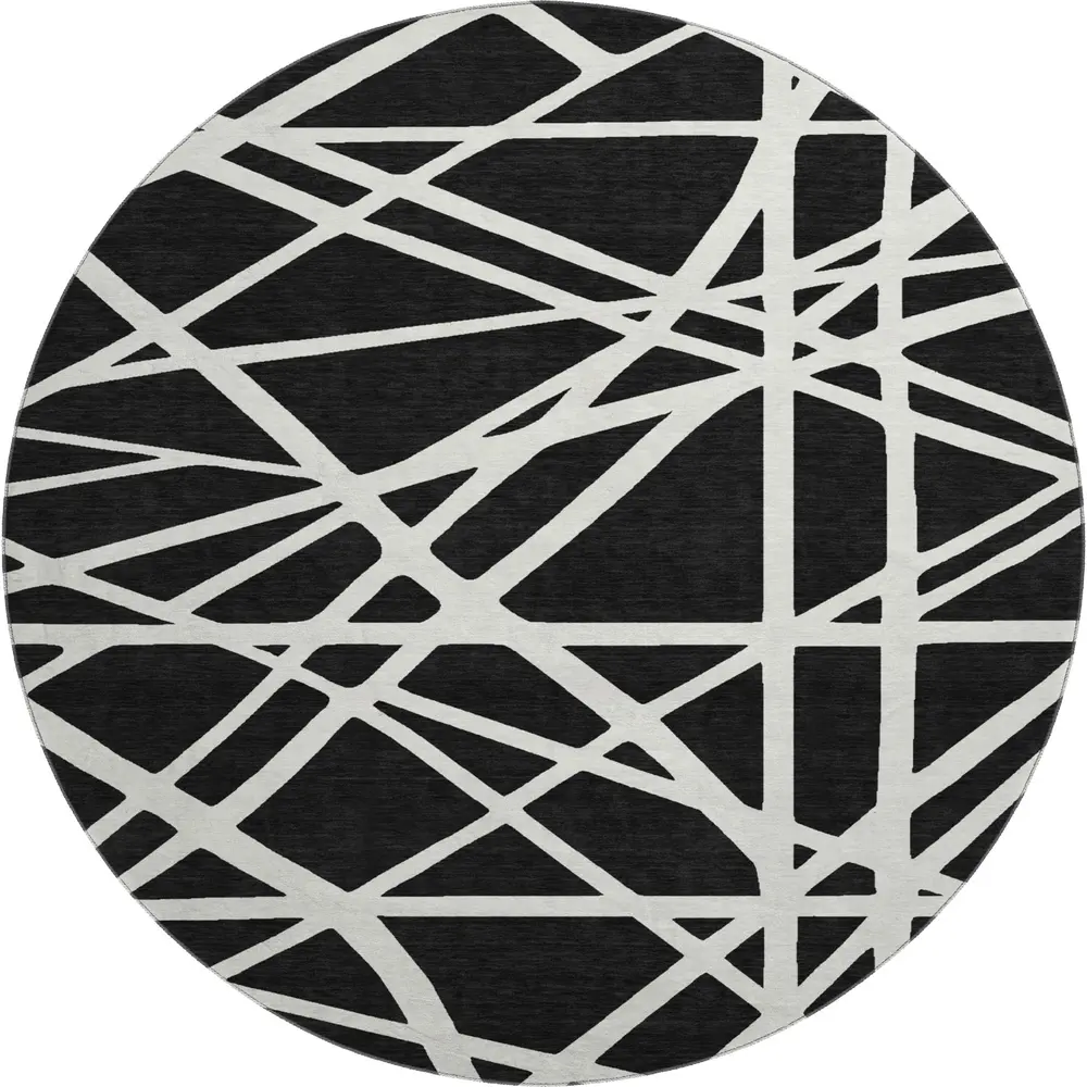 Mayfield AMF1040 Black 8' x 8' Rug