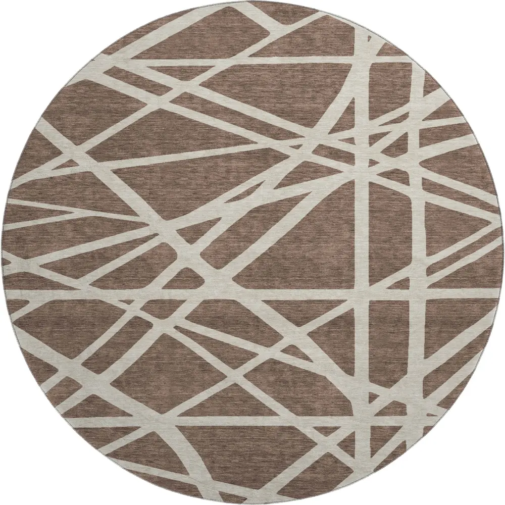 Mayfield AMF1040 Brown 8' x 8' Rug