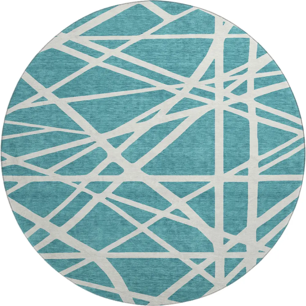 Mayfield AMF1040 Teal 8' x 8' Rug