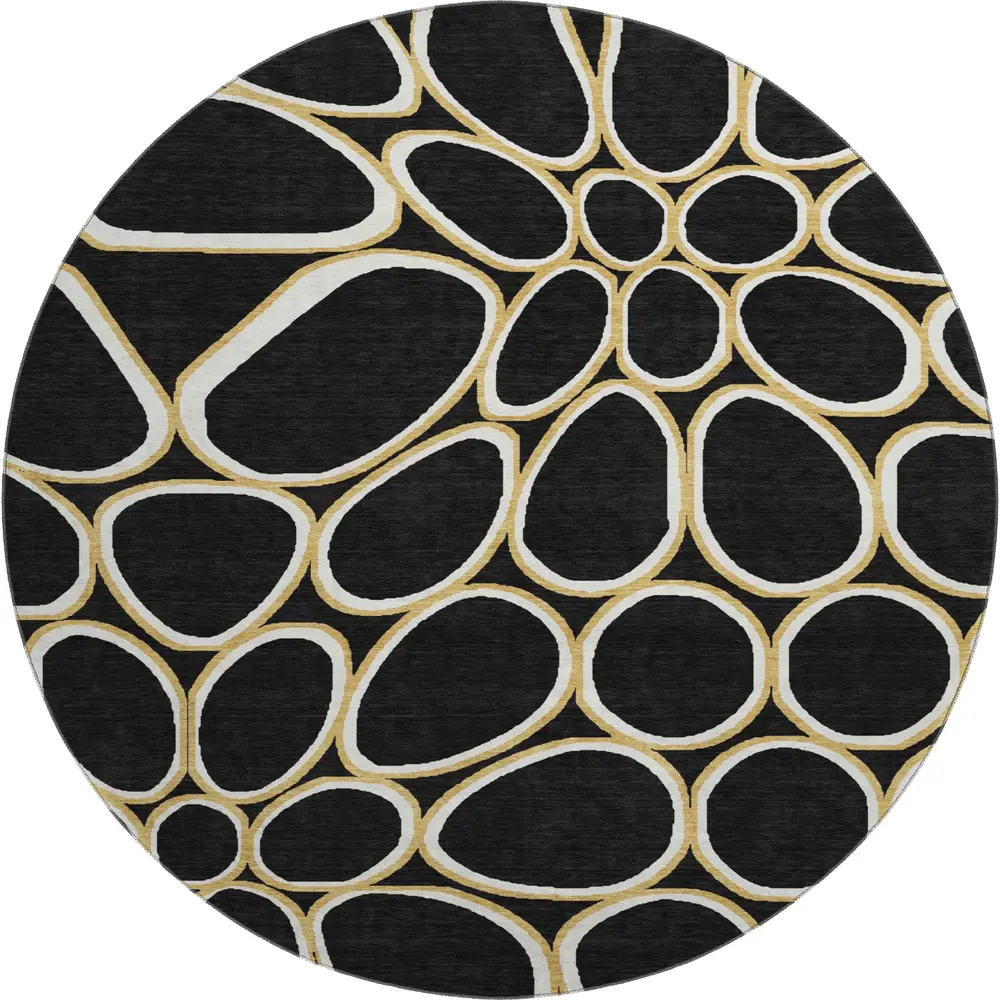 Mayfield AMF1041 Black 8' x 8' Rug