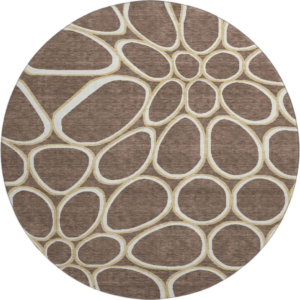 Mayfield AMF1041 Brown 8' x 8' Rug