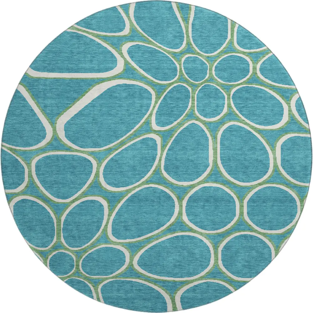Mayfield AMF1041 Teal 8' x 8' Rug