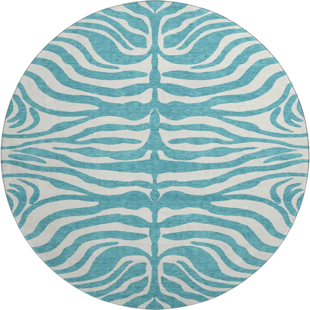 Mayfield AMF1042 Teal 8' x 8' Rug