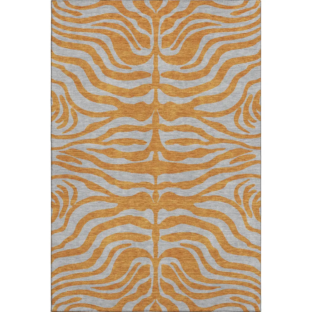 Mayfield AMF1043 Orange 3' x 5' Rug