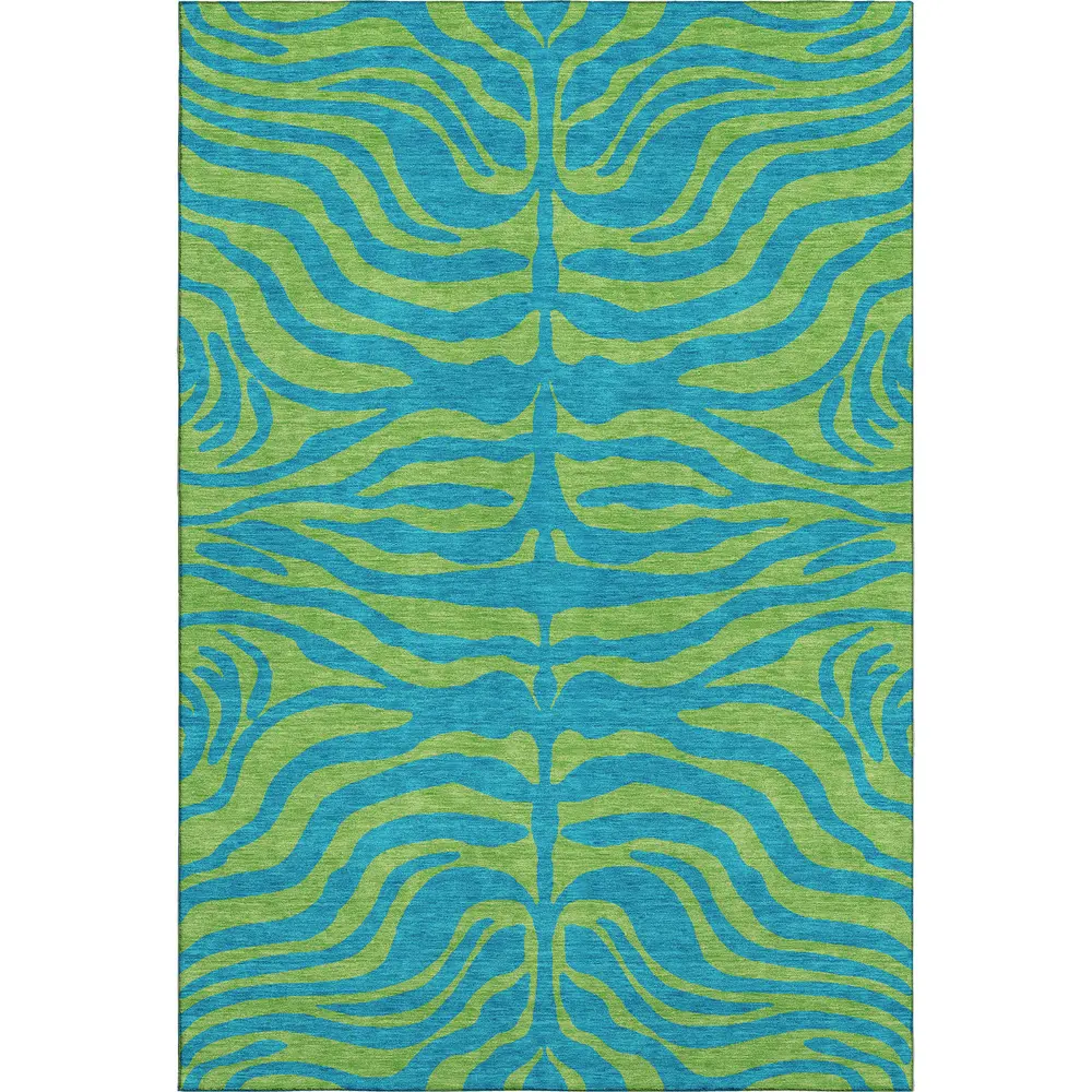 Mayfield AMF1043 Teal 3' x 5' Rug