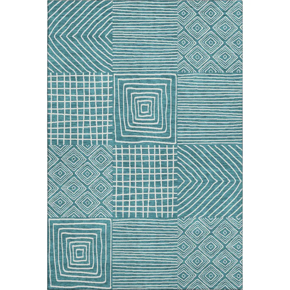 Mayfield AMF1044 Teal 8' x 10' Rug