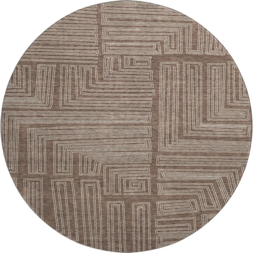 Mayfield AMF1045 Brown 8' x 8' Rug