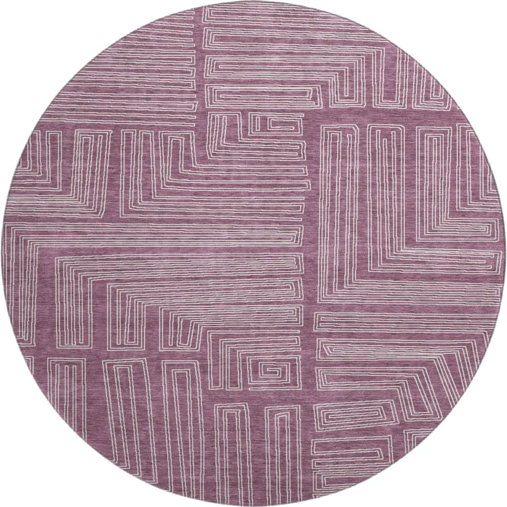 Mayfield AMF1045 Eggplant 8' x 8' Rug