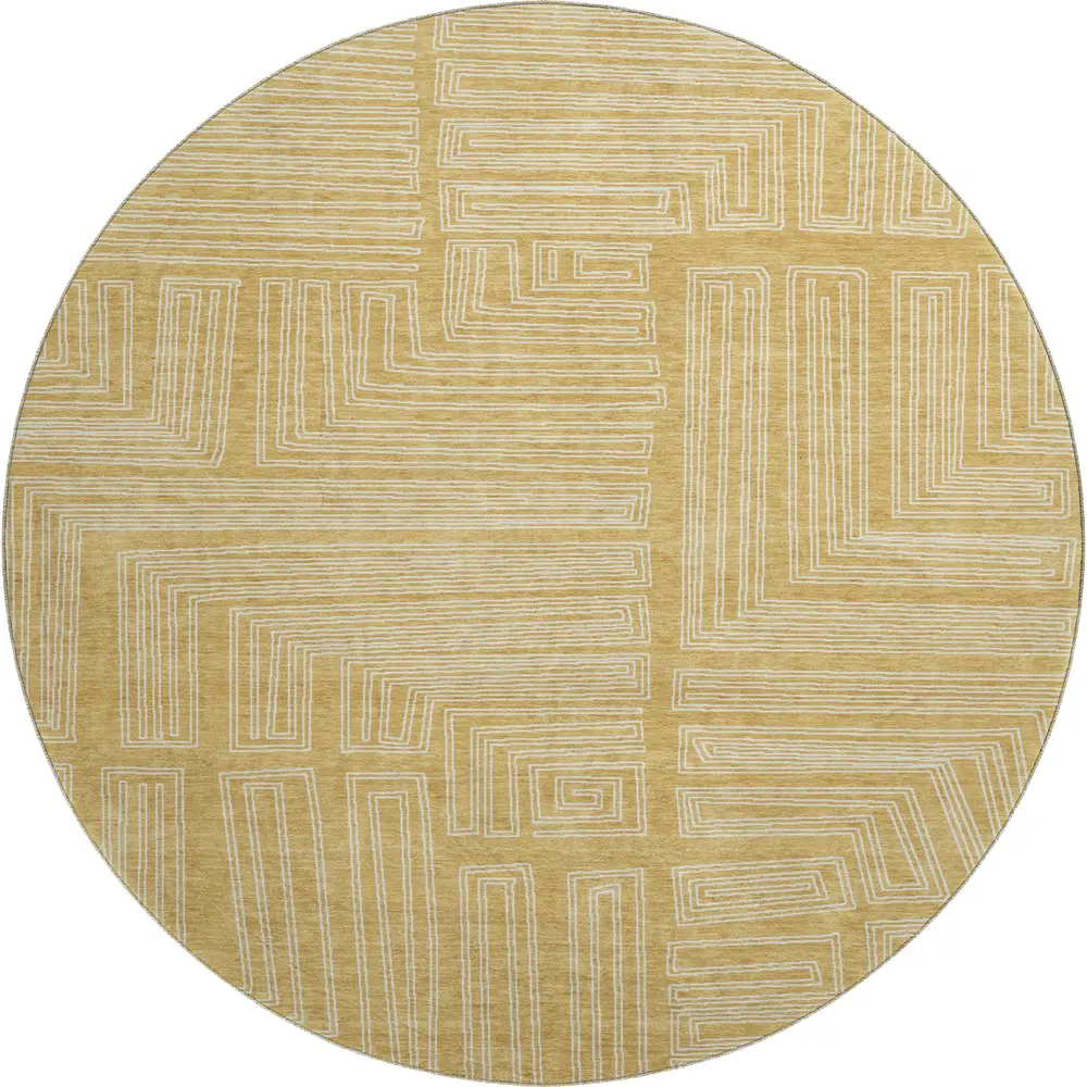 Mayfield AMF1045 Gold 8' x 8' Rug