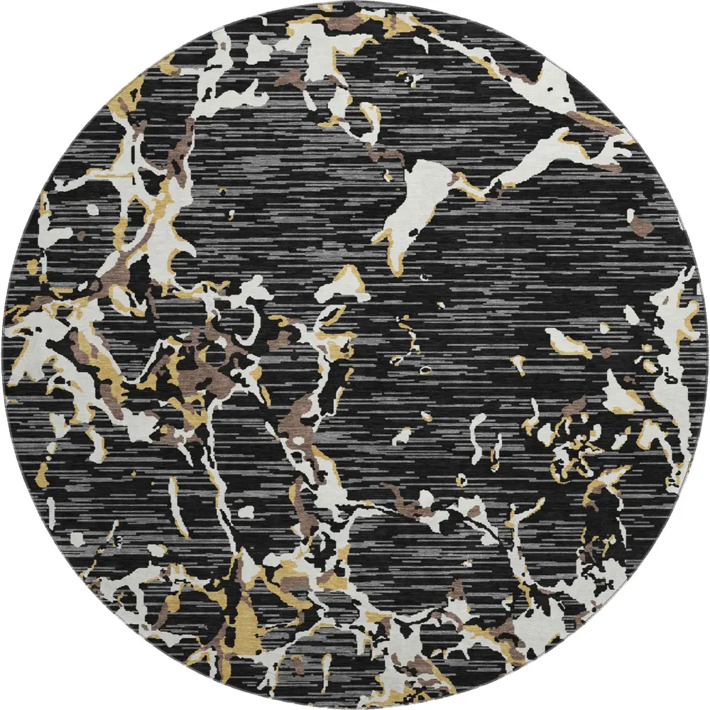 Mayfield AMF1046 Black 8' x 8' Rug