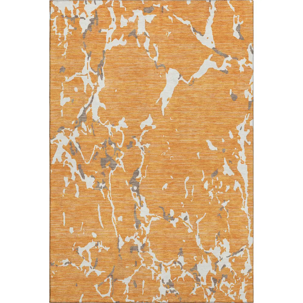 Mayfield AMF1046 Orange 3' x 5' Rug