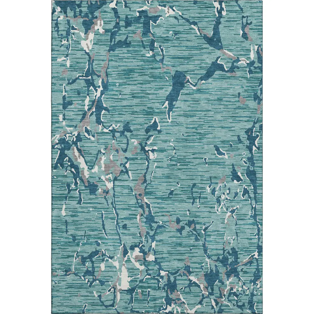 Mayfield AMF1046 Teal 9' x 12' Rug