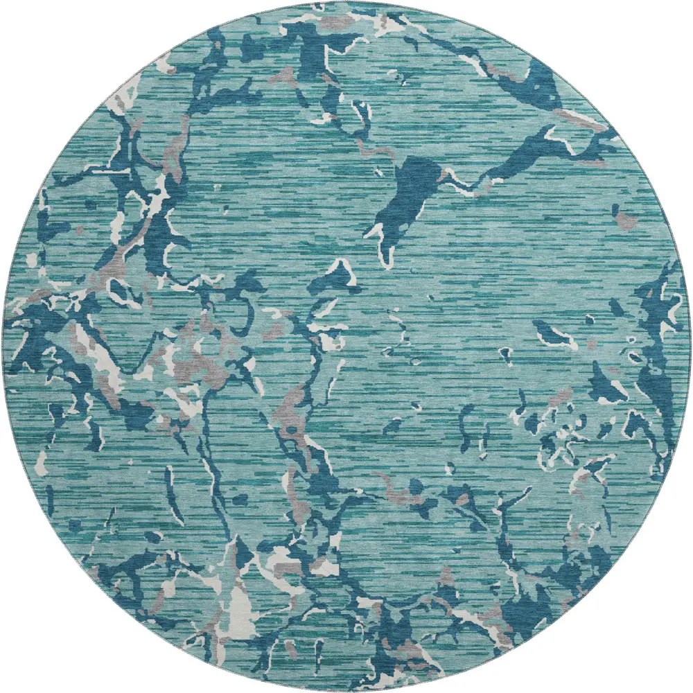 Mayfield AMF1046 Teal 8' x 8' Rug