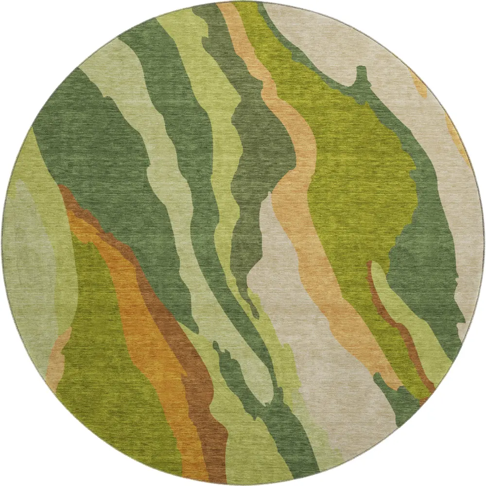 Mayfield AMF1047 Green 8' x 8' Rug
