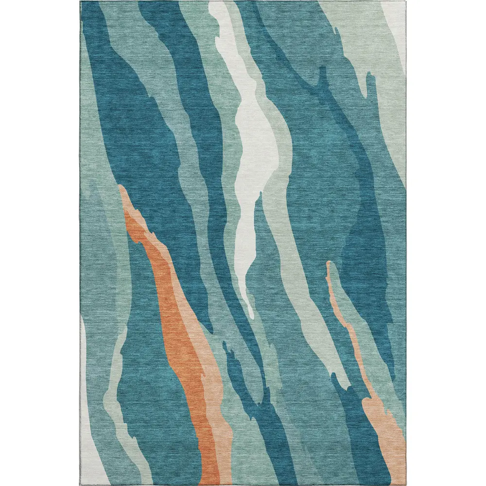 Mayfield AMF1047 Teal 8' x 10' Rug