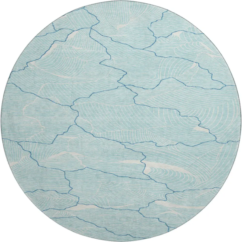 Mayfield AMF1048 Aqua 8' x 8' Rug