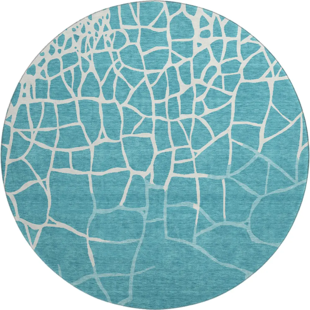 Mayfield AMF1049 Teal 8' x 8' Rug