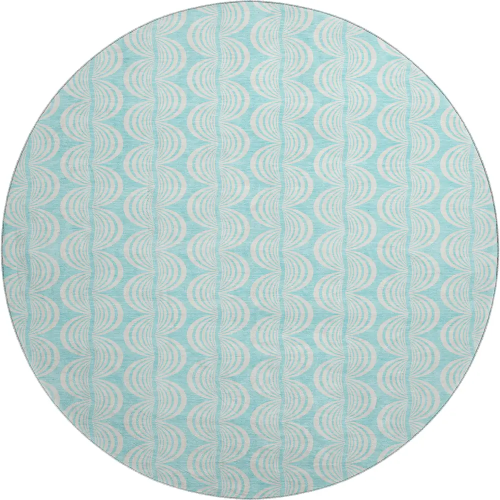 Mayfield AMF1056 Aqua 8' x 8' Rug