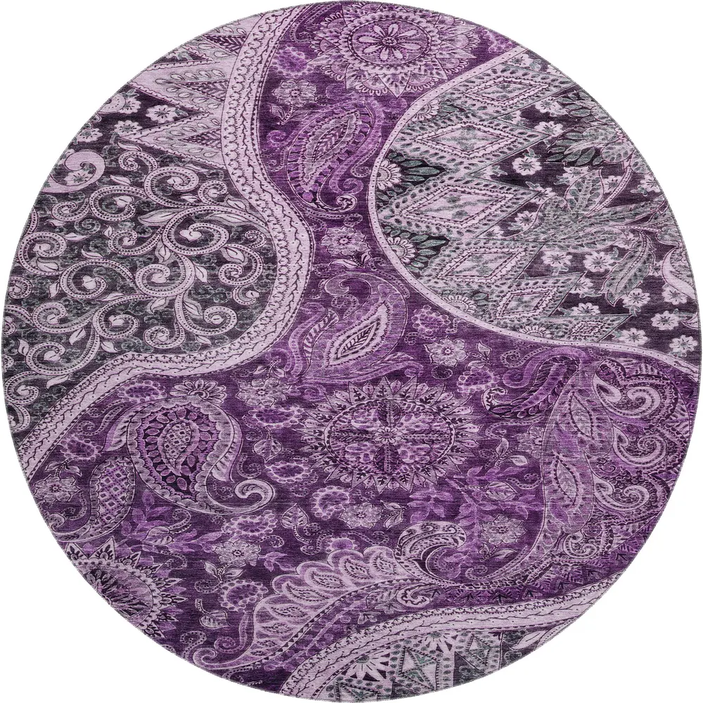 Mayfield AMF1078 Purple 8' x 8' Rug