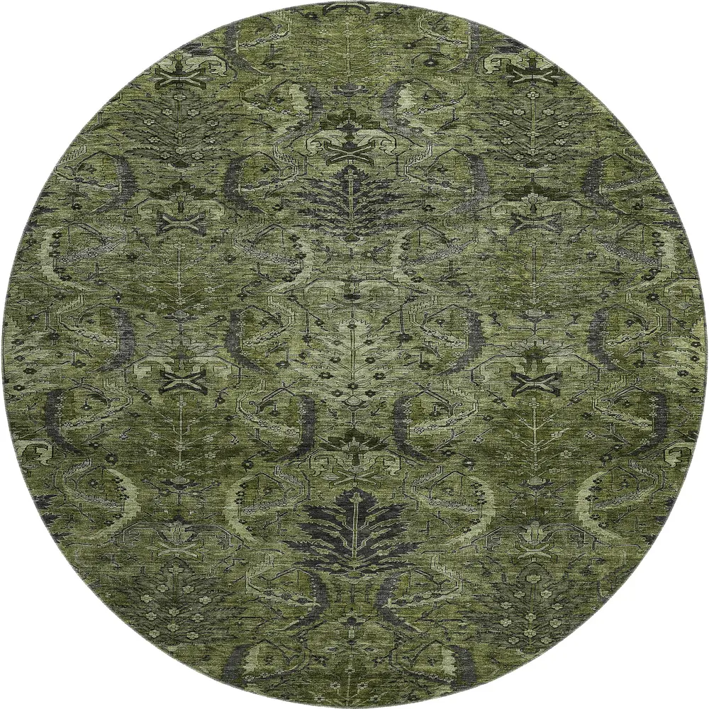 Mayfield AMF1082 Olive 8' x 8' Rug