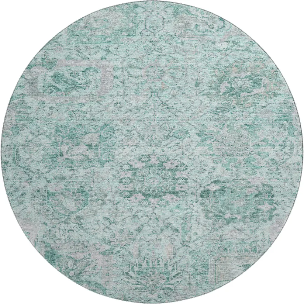 Mayfield AMF1102 Teal 8' x 8' Rug