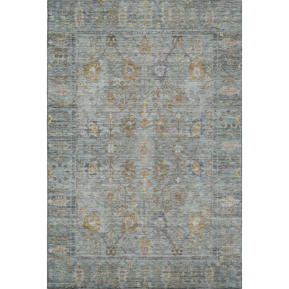 Mayfield AMF1106 Teal 10' x 14' Rug