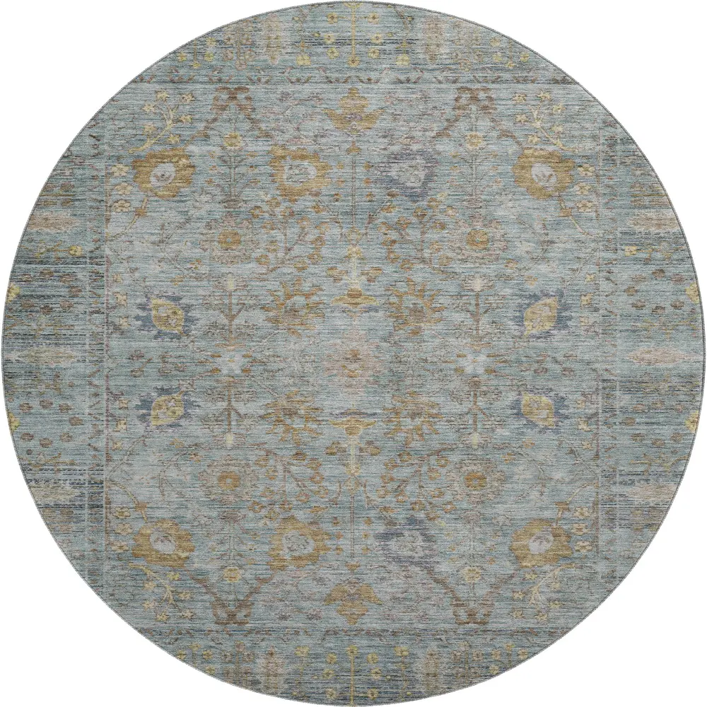 Mayfield AMF1106 Teal 8' x 8' Rug