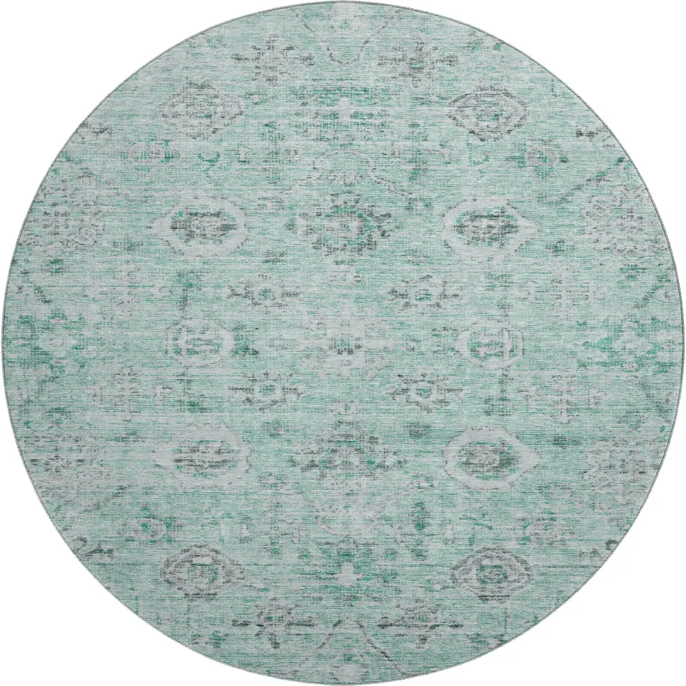 Mayfield AMF1110 Teal 8' x 8' Rug