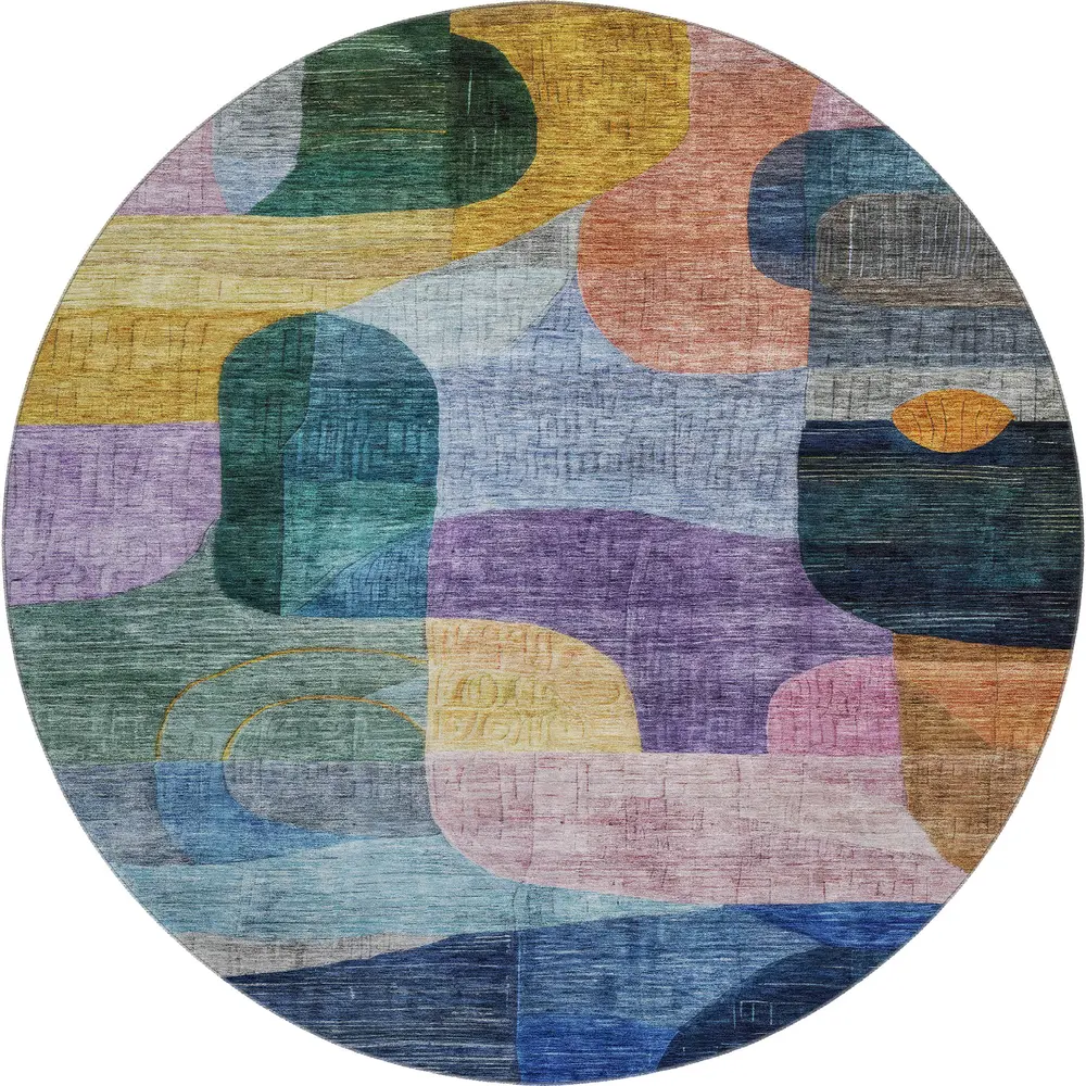 Mayfield AMF1115 Blue 8' x 8' Rug