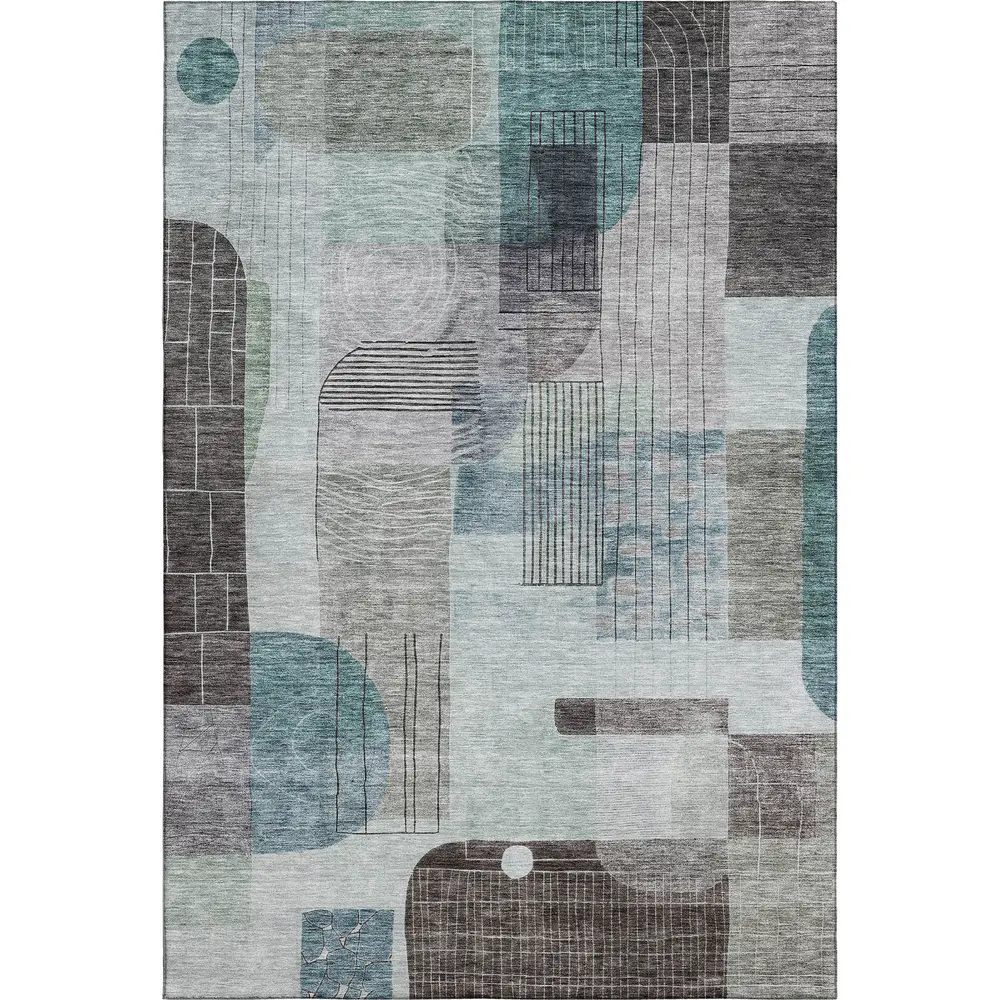 Mayfield AMF1116 Teal 3' x 5' Rug