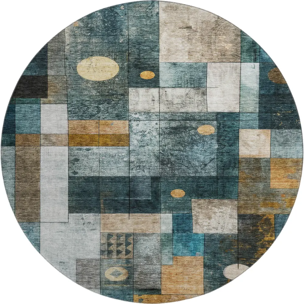 Mayfield AMF1123 Teal 8' x 8' Rug