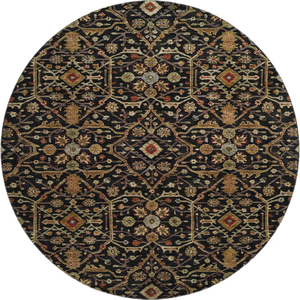 Mayfield AMF1130 Black 8' x 8' Rug