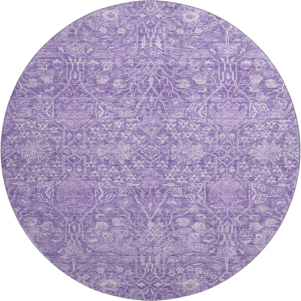 Mayfield AMF1133 Plum 8' x 8' Rug