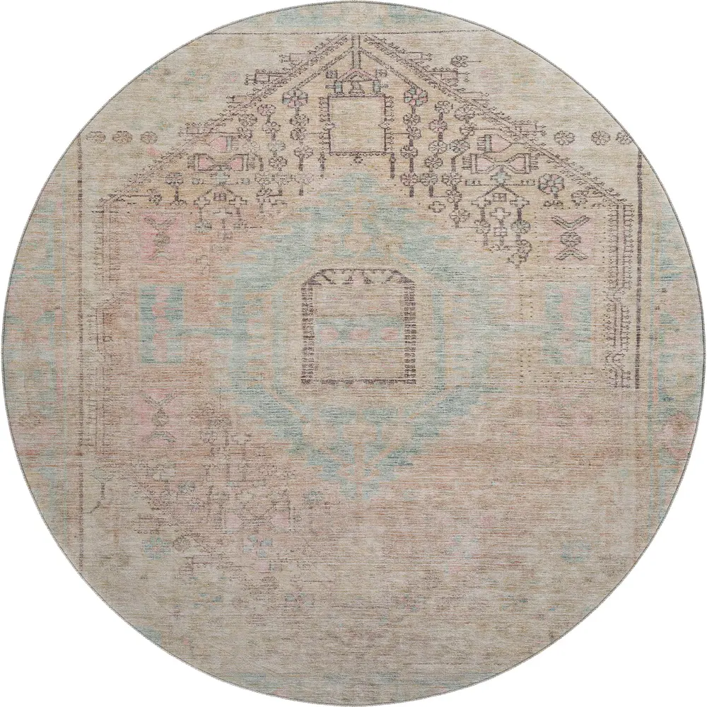 Mayfield AMF1134 Pink 8' x 8' Rug