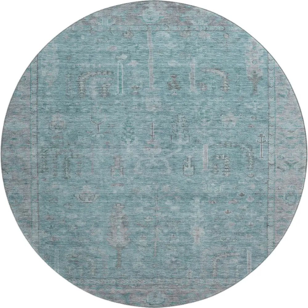 Mayfield AMF1135 Teal 8' x 8' Rug