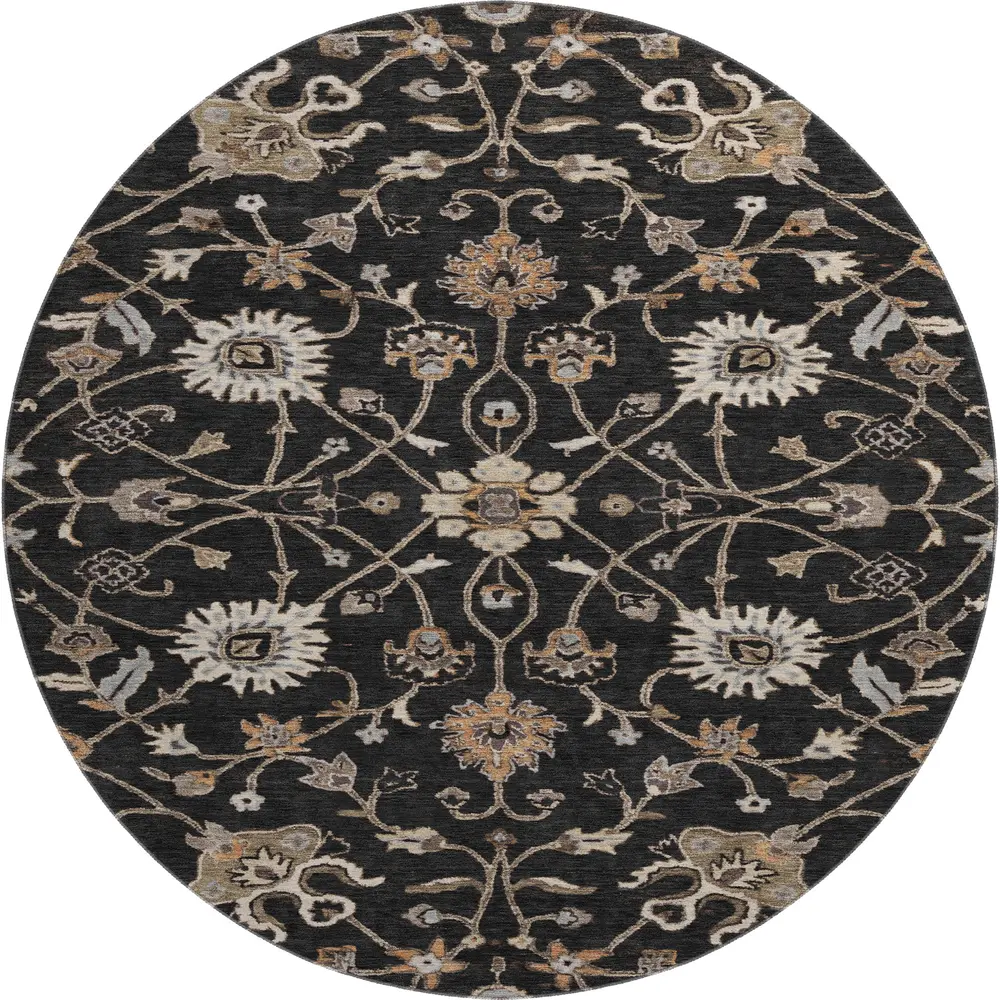 Mayfield AMF1137 Black 8' x 8' Rug