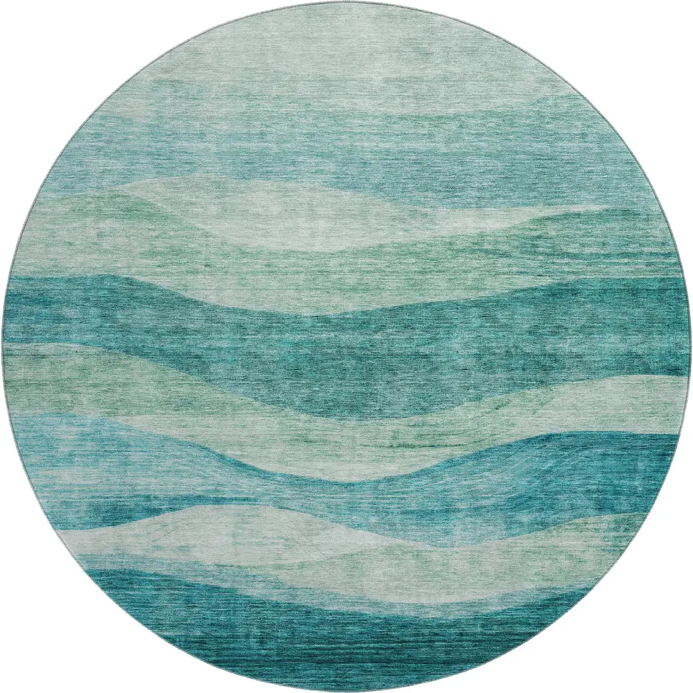 Mayfield AMF1141 Teal 8' x 8' Rug