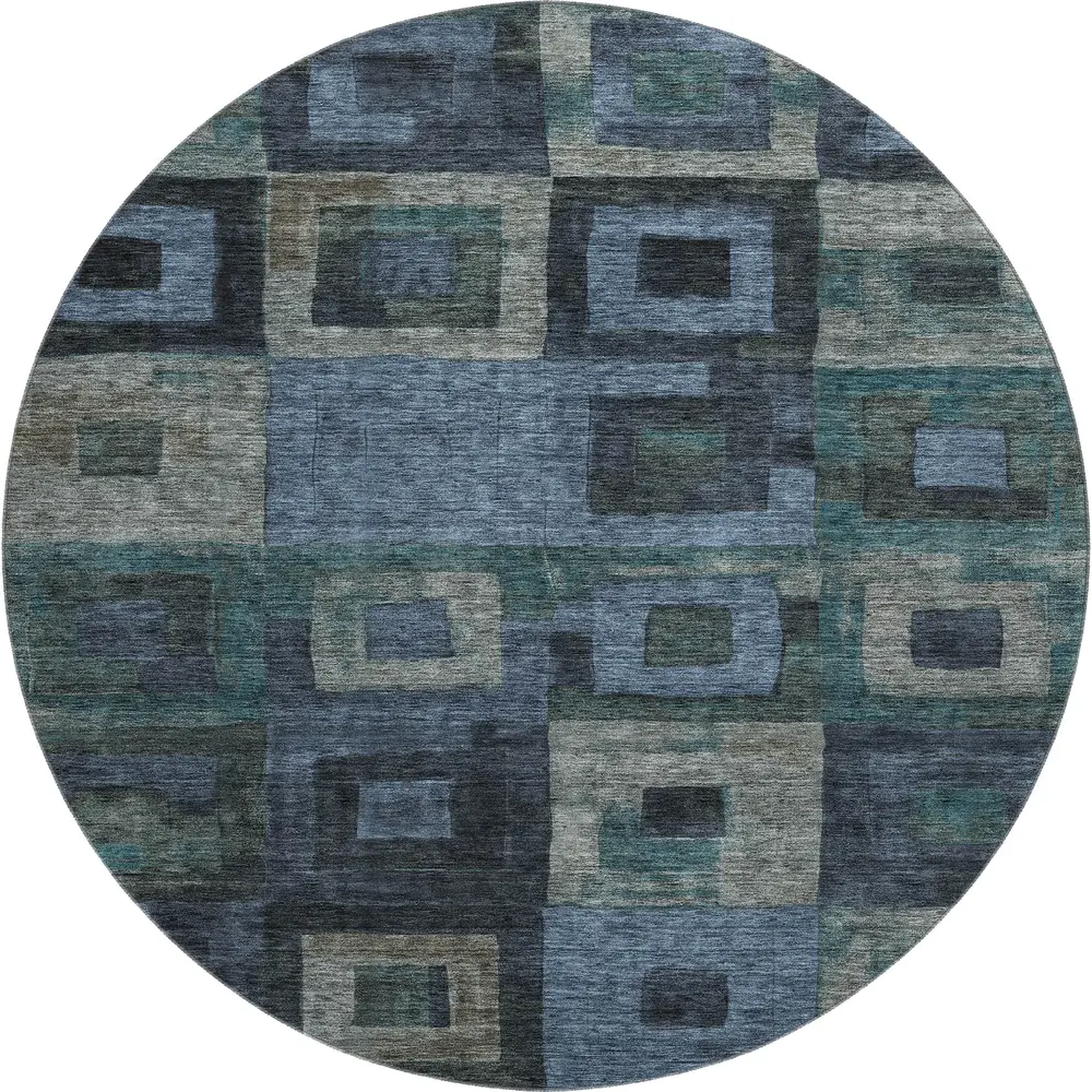 Mayfield AMF1142 Blue 8' x 8' Rug