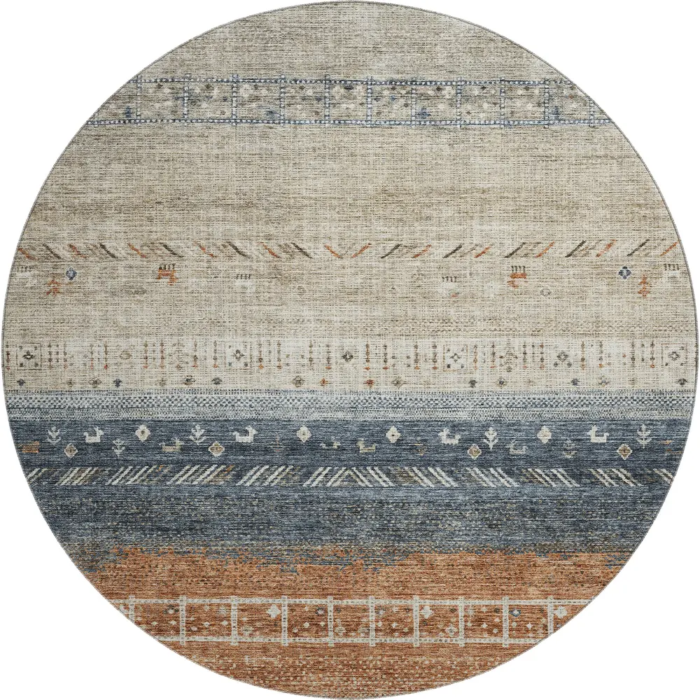 Mayfield AMF1147 Brown 8' x 8' Rug