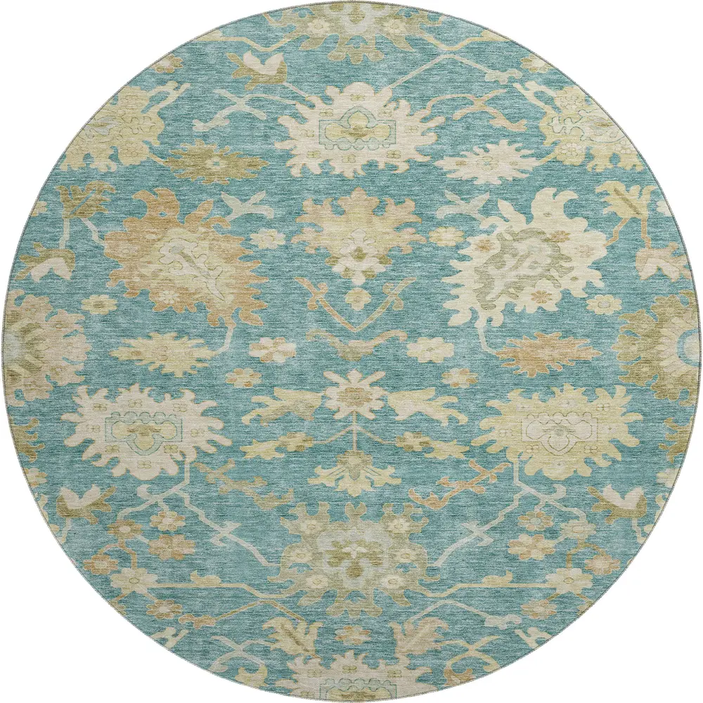 Mayfield AMF1150 Teal 8' x 8' Rug
